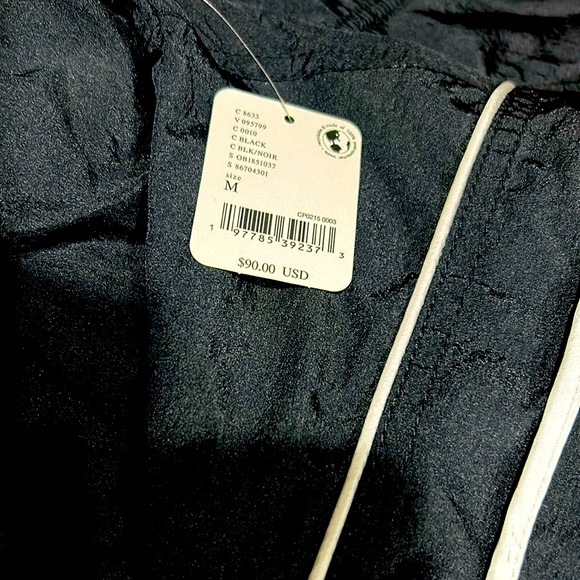 NWT FP Movement SZ M black/white dual direction, zip front jacket w/pockets. - Picture 11 of 14
